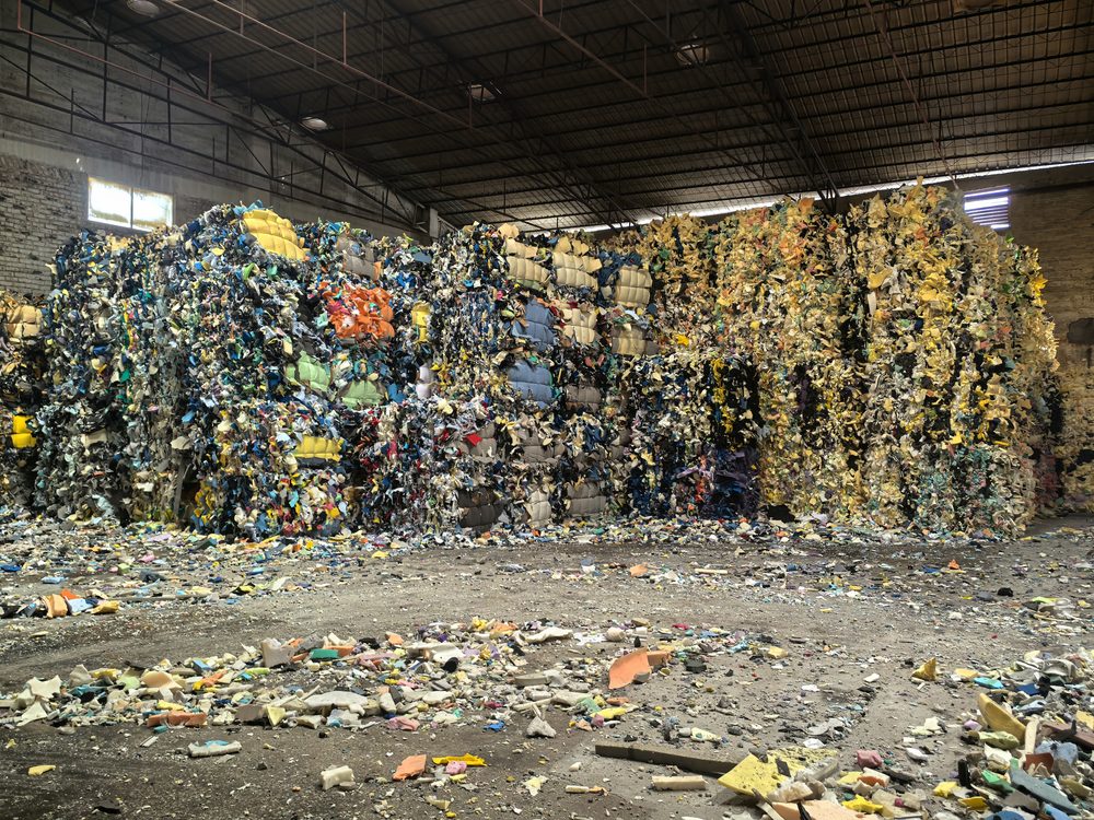 Foam scrap bales